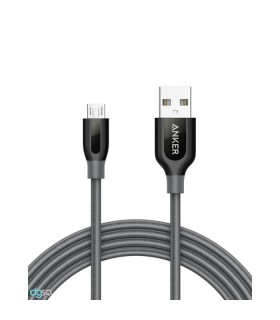 کابل تبدیل USB به Micro-USB انکر مدل A8143 PowerLine Plus طول 1.8 مترابزار ارتباط
