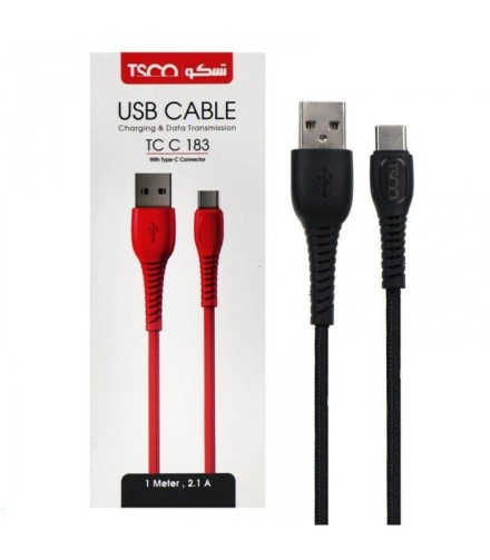 کابل تبدیل USB به USB-C تسکو مدل TC C183 طول 1 متر